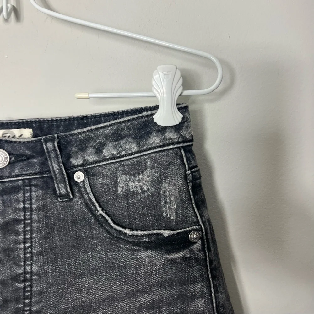 We the Free Lasso Shorts Washed Black Jeans Denim Cut offs Size 29 Revolve 1096